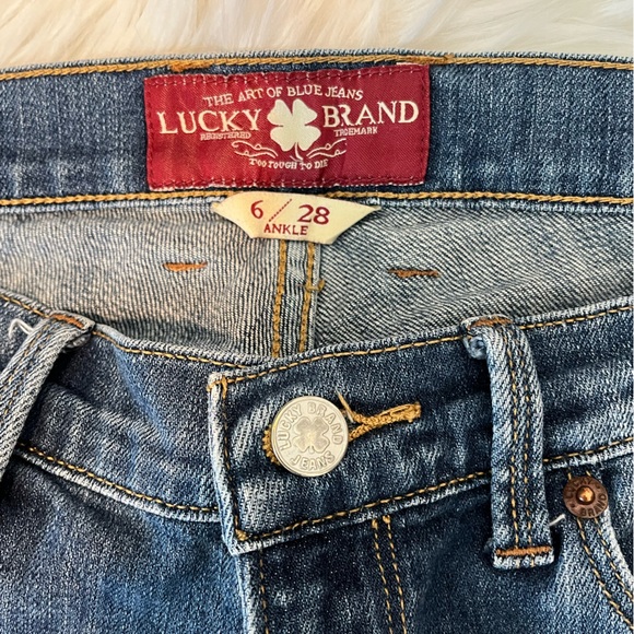 Lucky Brand Sofia Straight 6/28 Blue Jeans - Picture 6 of 8